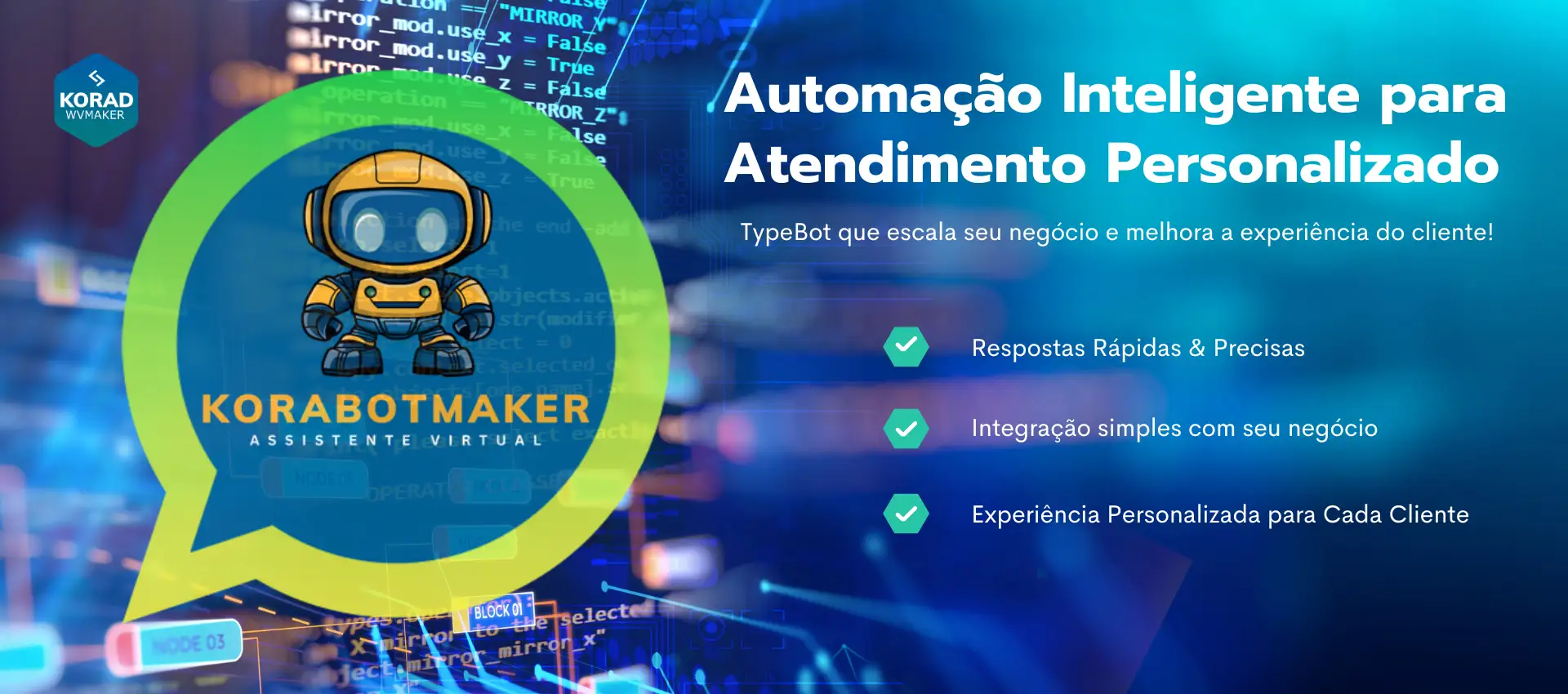 KoraBotMaker: Assistente de Inteligência Artificial